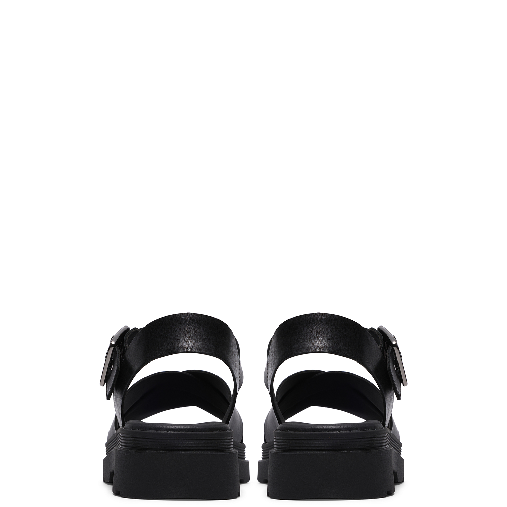 CLARKS</br>Clarks ORINOCO3 CROSS Γυναικεία Σανδάλια Μαύρο Δέρμα