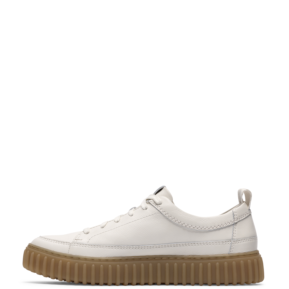 CLARKS</br>Clarks TORHILL LACE Ανδρικά Δετά Παπούτσια Λευκό Δέρμα