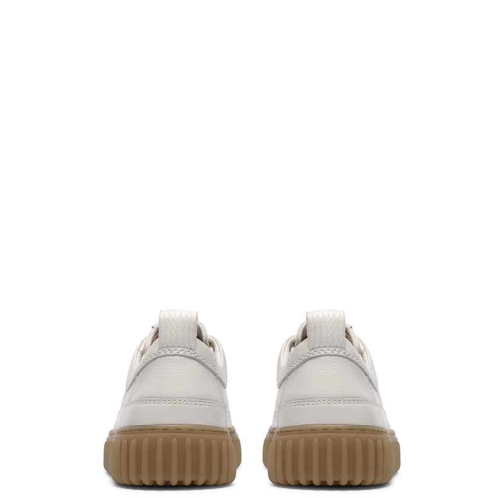 CLARKS</br>Clarks TORHILL LACE Ανδρικά Δετά Παπούτσια Λευκό Δέρμα