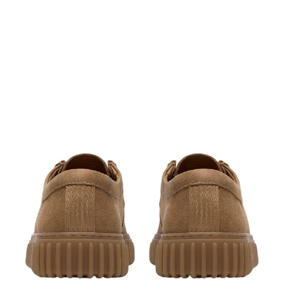 CLARKS</br>Clarks TORHILL LO Ανδρικά Δετά Παπούτσια Μπεζ Δέρμα