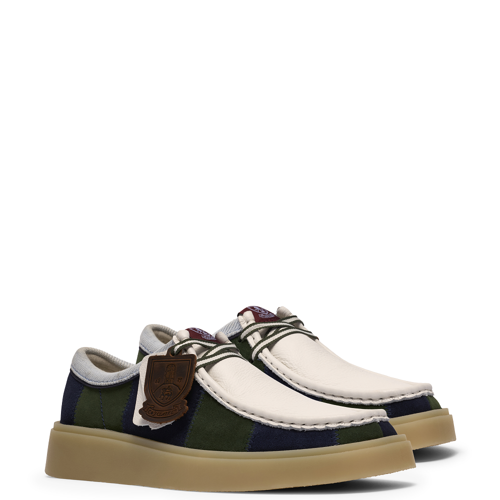 CLARKS</br>Clarks TORVIEW Ανδρικά Δετά Παπούτσια Μπλε/Λευκό Δέρμα/Suede