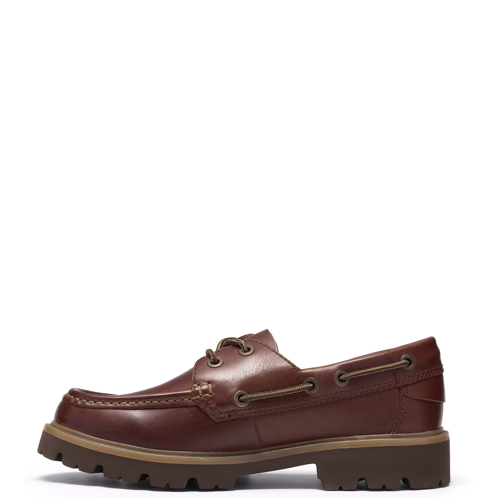 CLARKS</br>Clarks CLEYHILL BOAT Ανδρικά Boat-shoes/Ιστιοπλοϊκά Καφέ Δέρμα