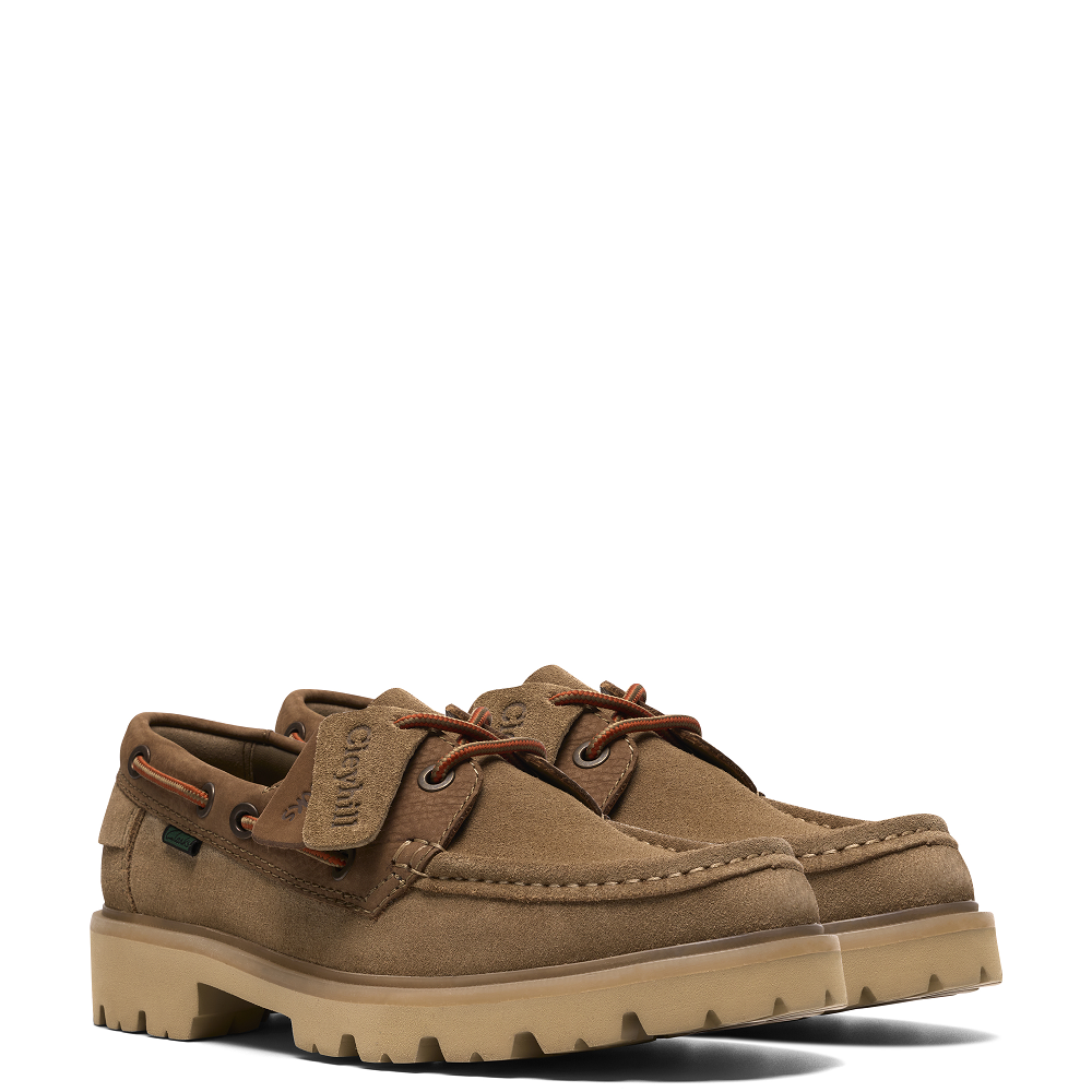 CLARKS</br>Clarks CLEYHILL BOAT Ανδρικά Boat-shoes/Ιστιοπλοϊκά Μπεζ Suede