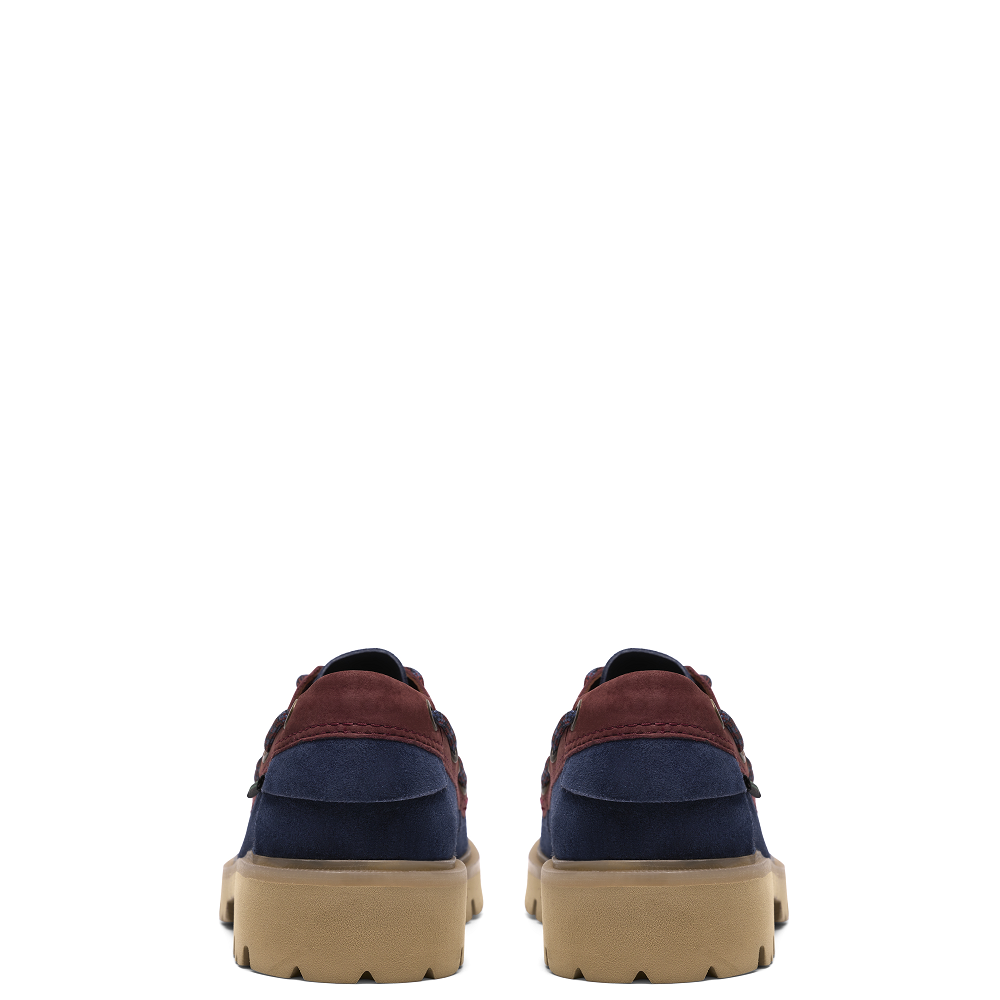 CLARKS</br>Clarks CLEYHILL BOAT Ανδρικά Boat-shoes/Ιστιοπλοϊκά Μπλε/Μπορντώ Suede