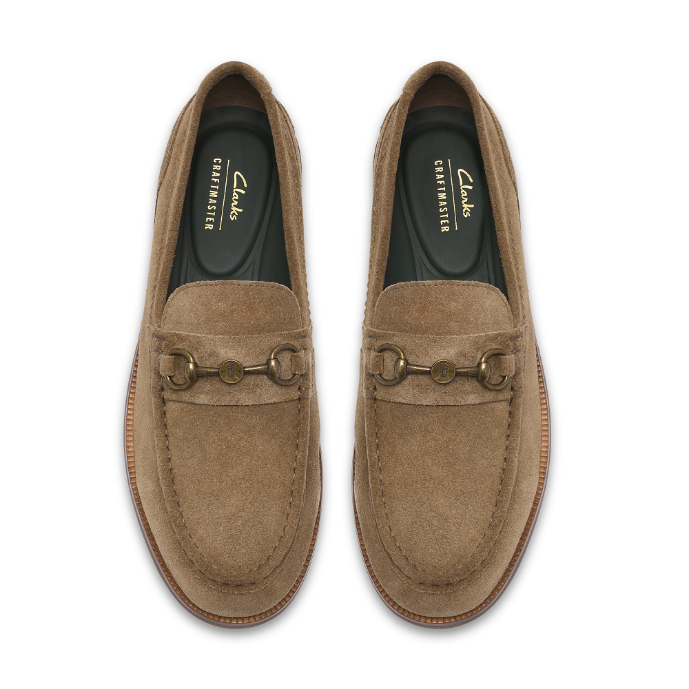 CLARKS</br>Clarks CRAFT JAMES LT Ανδρικά Μοκασίνια/Loafers Μπεζ Suede