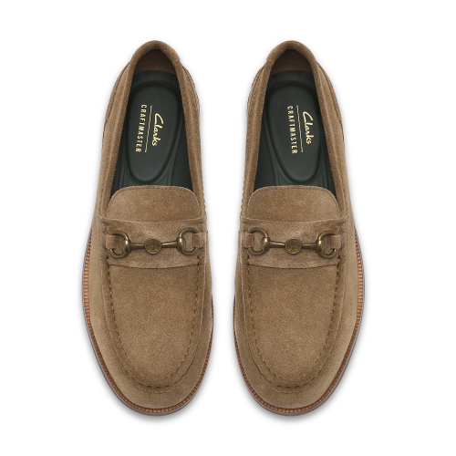 Clarks CRAFT JAMES LT Ανδρικά Μοκασίνια/Loafers Μπεζ Suede Clarks CRAFT JAMES LT Ανδρικά Μοκασίνια/Loafers Μπεζ Suede