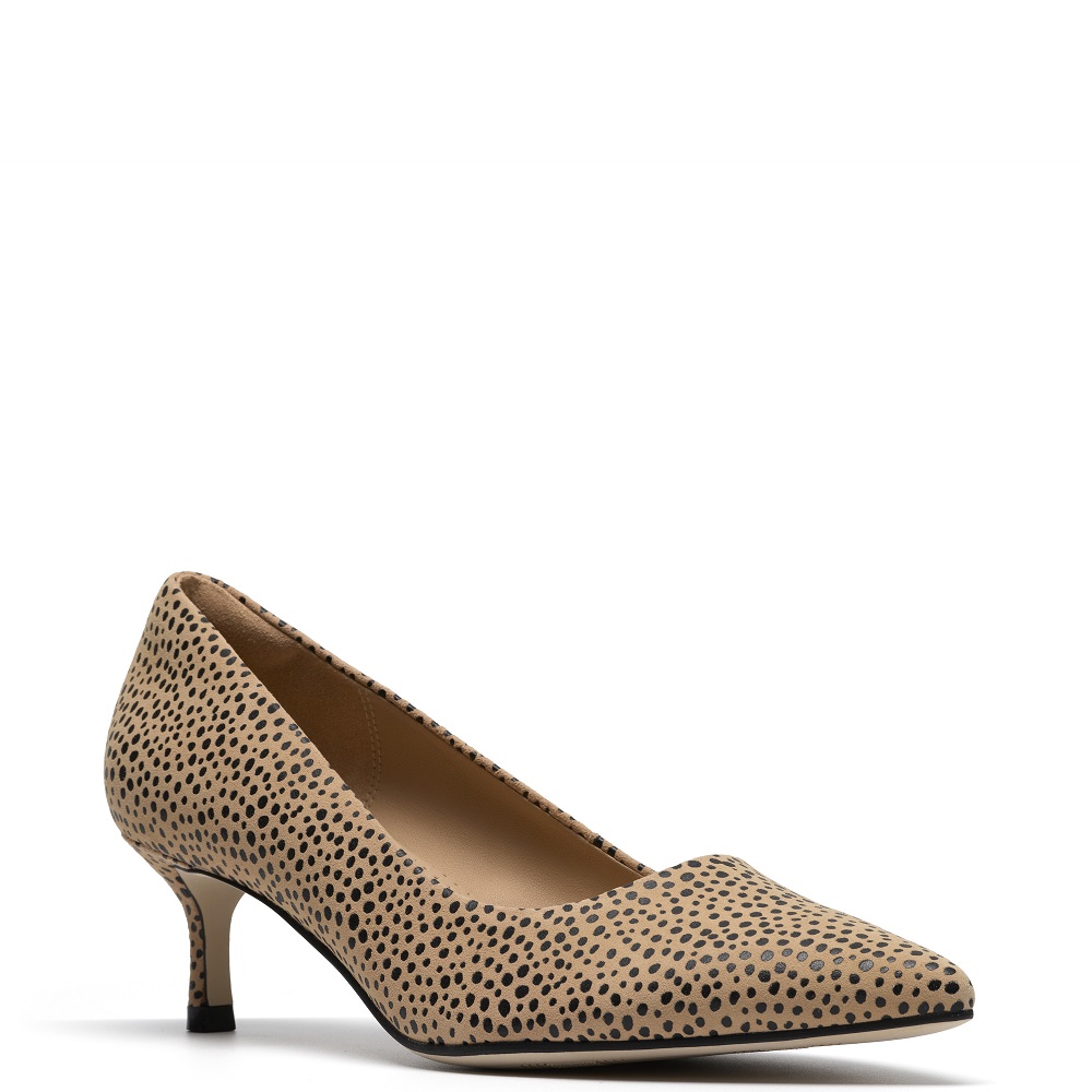 CLARKS</br>Clarks ZAREY COURT Γυναικείες Γόβες Μπεζ Animal Suede