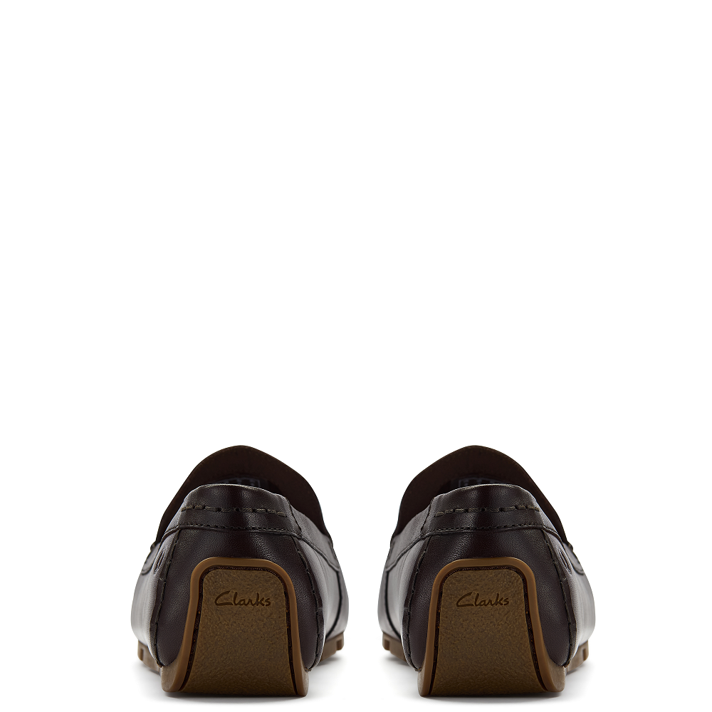 CLARKS</br>Clarks CORSLEY PLAIN Ανδρικά Μοκασίνια/Loafers Καφέ Δέρμα