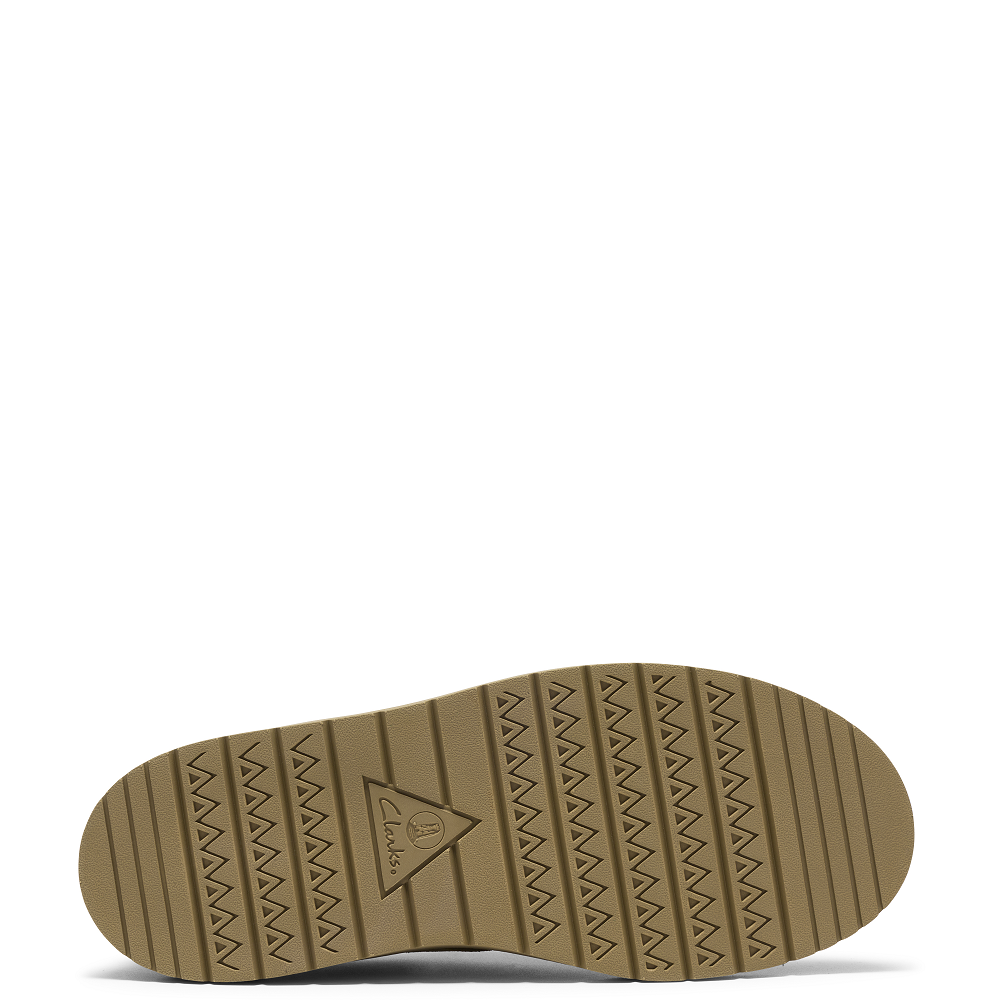 CLARKS</br>Clarks POLDEN MOC Ανδρικά Δετά Παπούτσια Μπεζ Suede