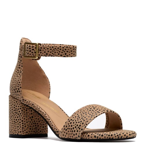 Clarks EZORIA MAE Γυναικεία Πέδιλα Μπεζ Animal Suede