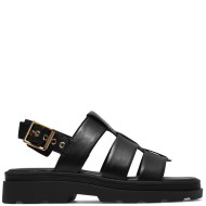 Clarks ORINOCO3 STRAP Γυναικεία Σανδάλια Μαύρο Δέρμα