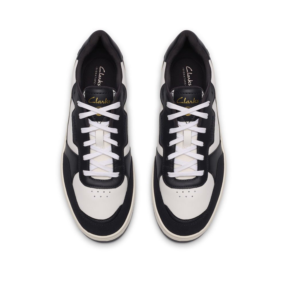 CLARKS</br>Clarks BOSTOCK LACE Ανδρικά Sneakers Μπλε/Λευκό Δέρμα