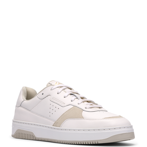 Clarks BOSTOCK LACE Ανδρικά Sneakers Λευκό Δέρμα