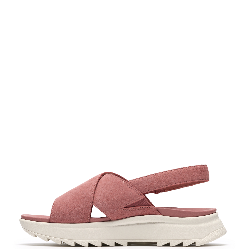 CLARKS</br>Clarks DASHLITE WISH Γυναικεία Σανδάλια Ροζ Suede