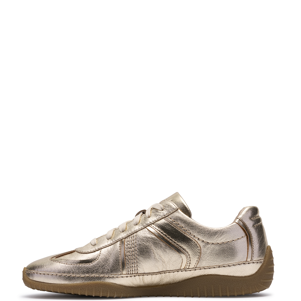 CLARKS</br>Clarks MERIDOR LO Γυναικεία Sneakers Χρυσό Δέρμα