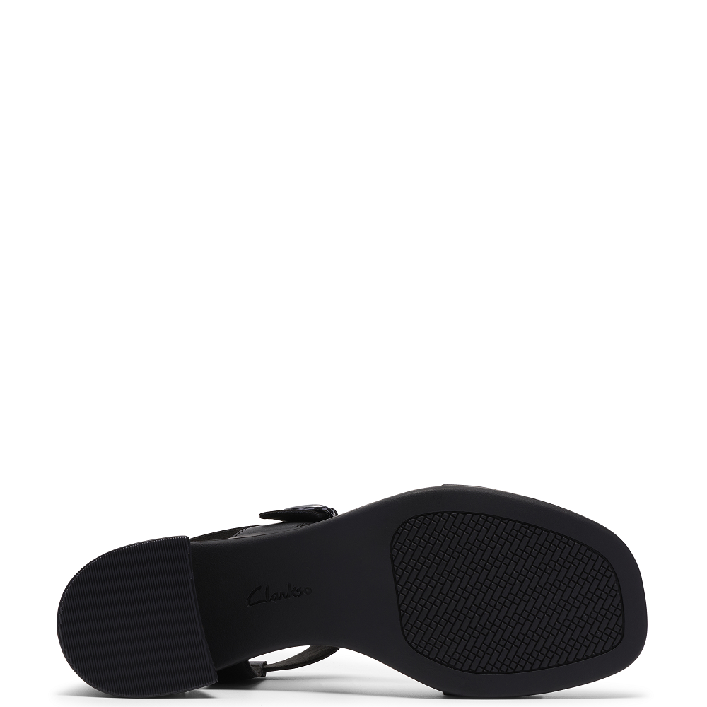 CLARKS</br>Clarks  JAYLAN SOL Γυναικεία Πέδιλα Μαύρο Δέρμα