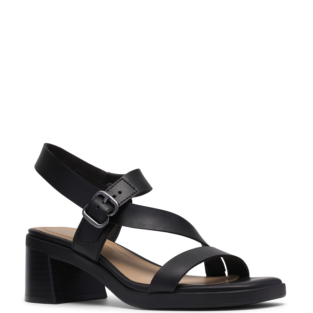 CLARKS</br>Clarks  JAYLAN SOL Γυναικεία Πέδιλα Μαύρο Δέρμα