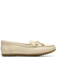 Clarks ELLIOTTE SAIL Γυναικεία Μοκασίνια Εκρού Δέρμα