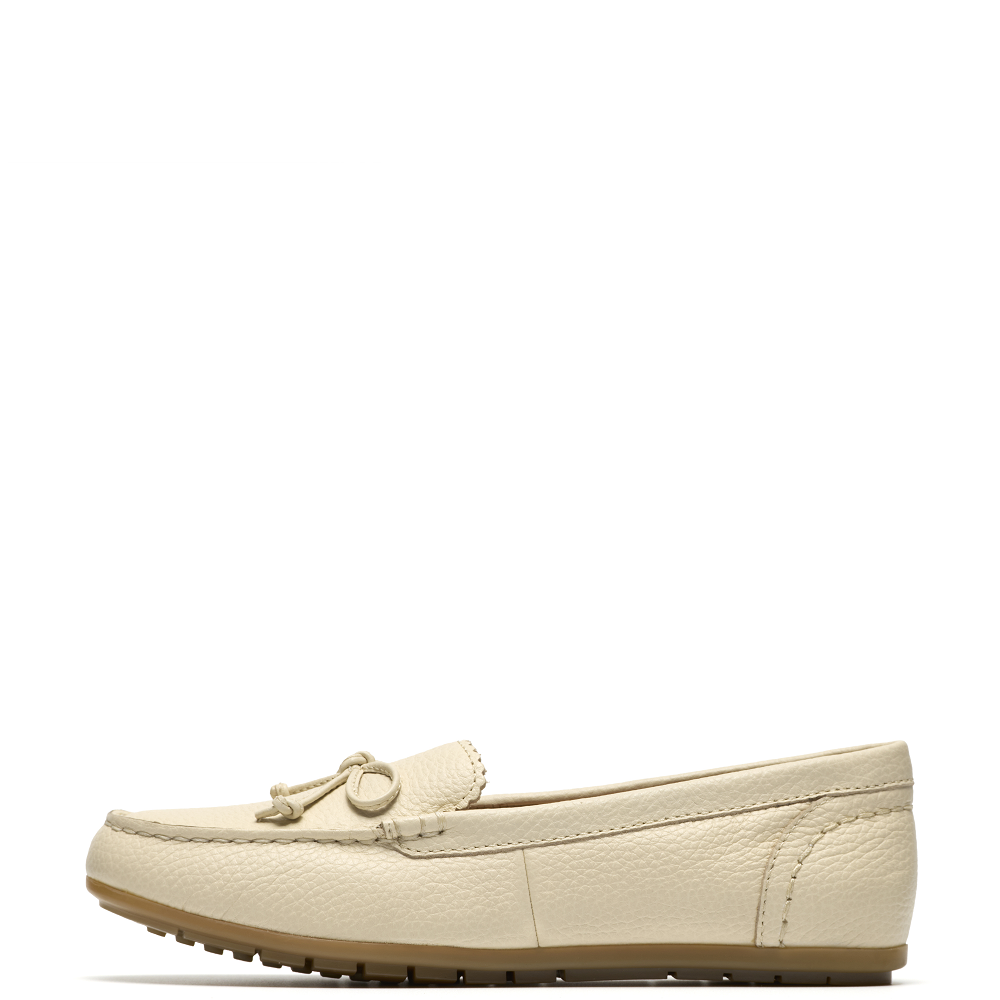 CLARKS</br>Clarks ELLIOTTE SAIL Γυναικεία Μοκασίνια Εκρού Δέρμα