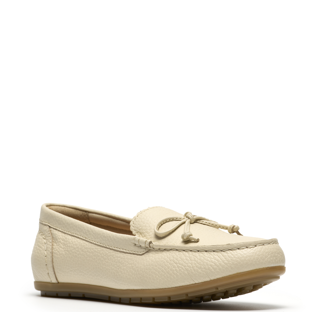 CLARKS</br>Clarks ELLIOTTE SAIL Γυναικεία Μοκασίνια Εκρού Δέρμα