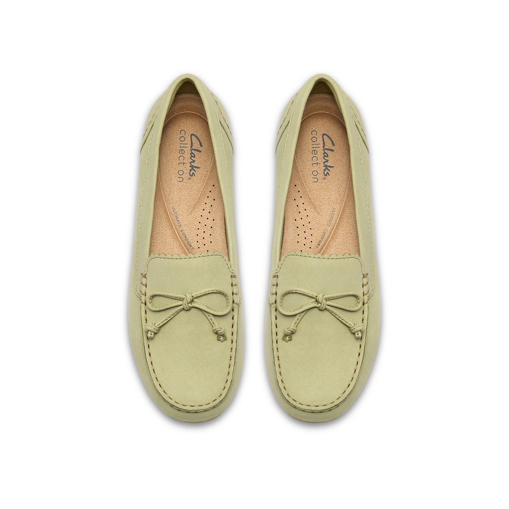 CLARKS</br>Clarks ELLIOTTE SAIL Γυναικεία Μοκασίνια Χακί Nubuck