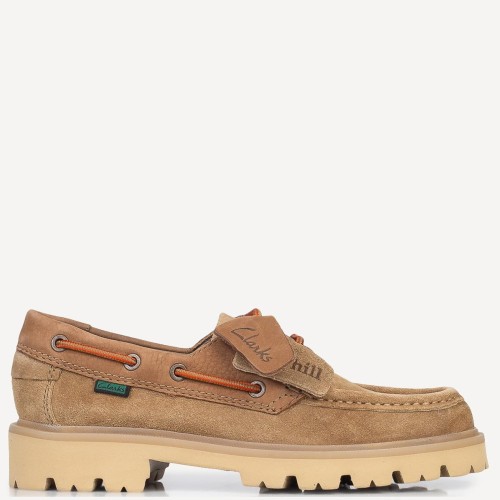 Clarks CLEYHILL BOAT Γυναικεία Boat-shoes/Ιστιοπλοϊκά Μπεζ Suede