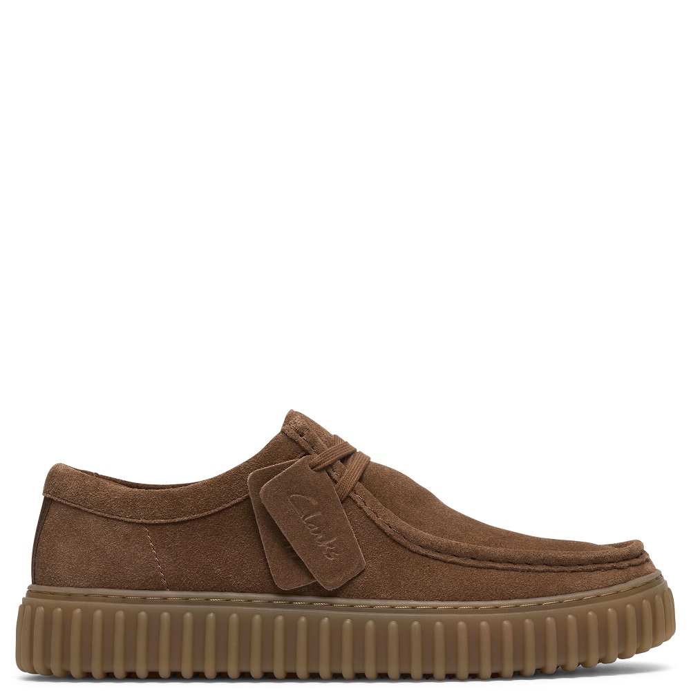 CLARKS</br>Clarks TORHILL LO Ανδρικά Δετά Παπούτσια Πούρο Suede
