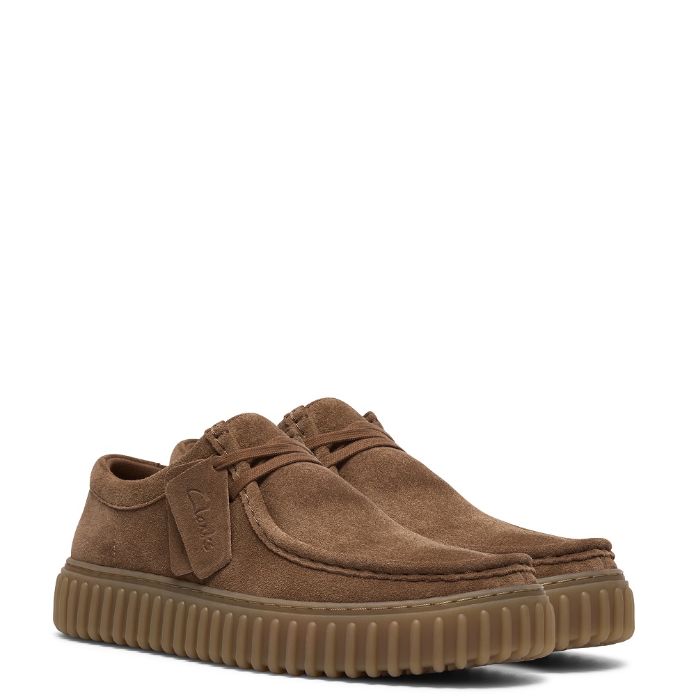 CLARKS</br>Clarks TORHILL LO Ανδρικά Δετά Παπούτσια Πούρο Suede