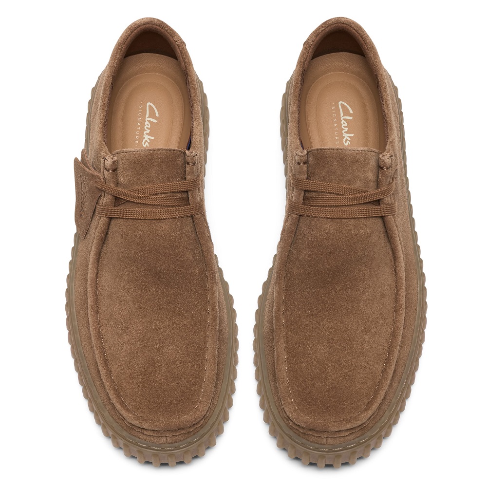 CLARKS</br>Clarks TORHILL LO Ανδρικά Δετά Παπούτσια Πούρο Suede