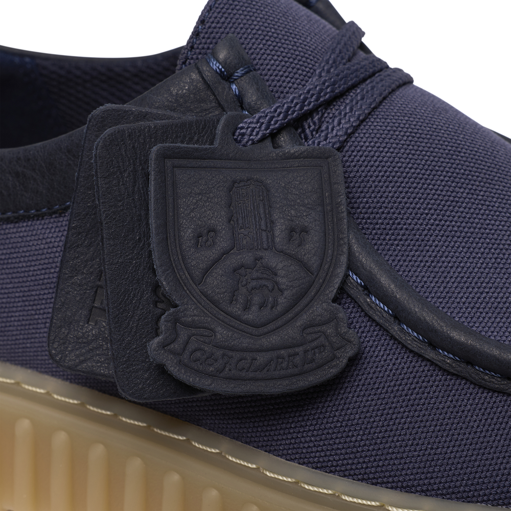 CLARKS</br>Clarks TORHILL LO Ανδρικά Δετά Παπούτσια Μπλε Canvas