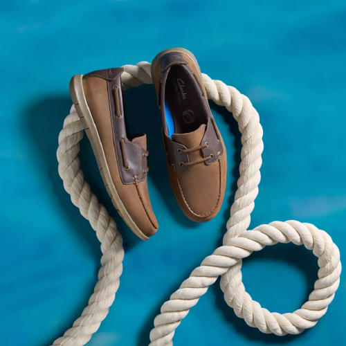 Clarks FLEXWAY 2EYE Ανδρικά Boat-shoes/Ιστιοπλοϊκά Καφέ Nubuck Δέρμα Clarks FLEXWAY 2EYE Ανδρικά Boat-shoes/Ιστιοπλοϊκά Καφέ Nubuck Δέρμα