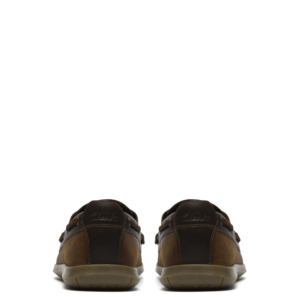 CLARKS</br>Clarks FLEXWAY 2EYE Ανδρικά Boat-shoes/Ιστιοπλοϊκά Καφέ Nubuck Δέρμα