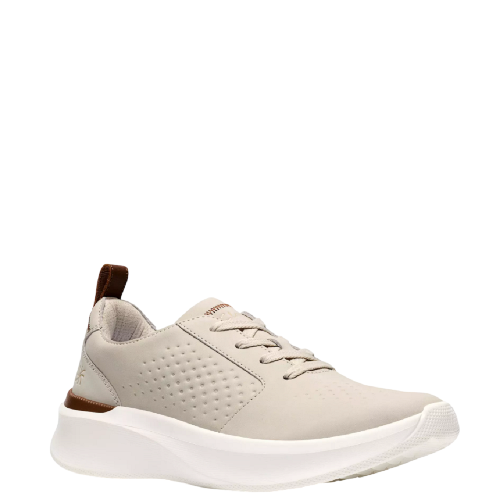 CLARKS</br>Clarks SOLEVANA STYLE Ανδρικά Sneakers Εκρού/Off White Nubuck Δέρμα