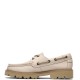CLARKS</br>Clarks CLEYHILL BOAT Γυναικεία Boat-shoes/Ιστιοπλοϊκά Εκρού Δέρμα