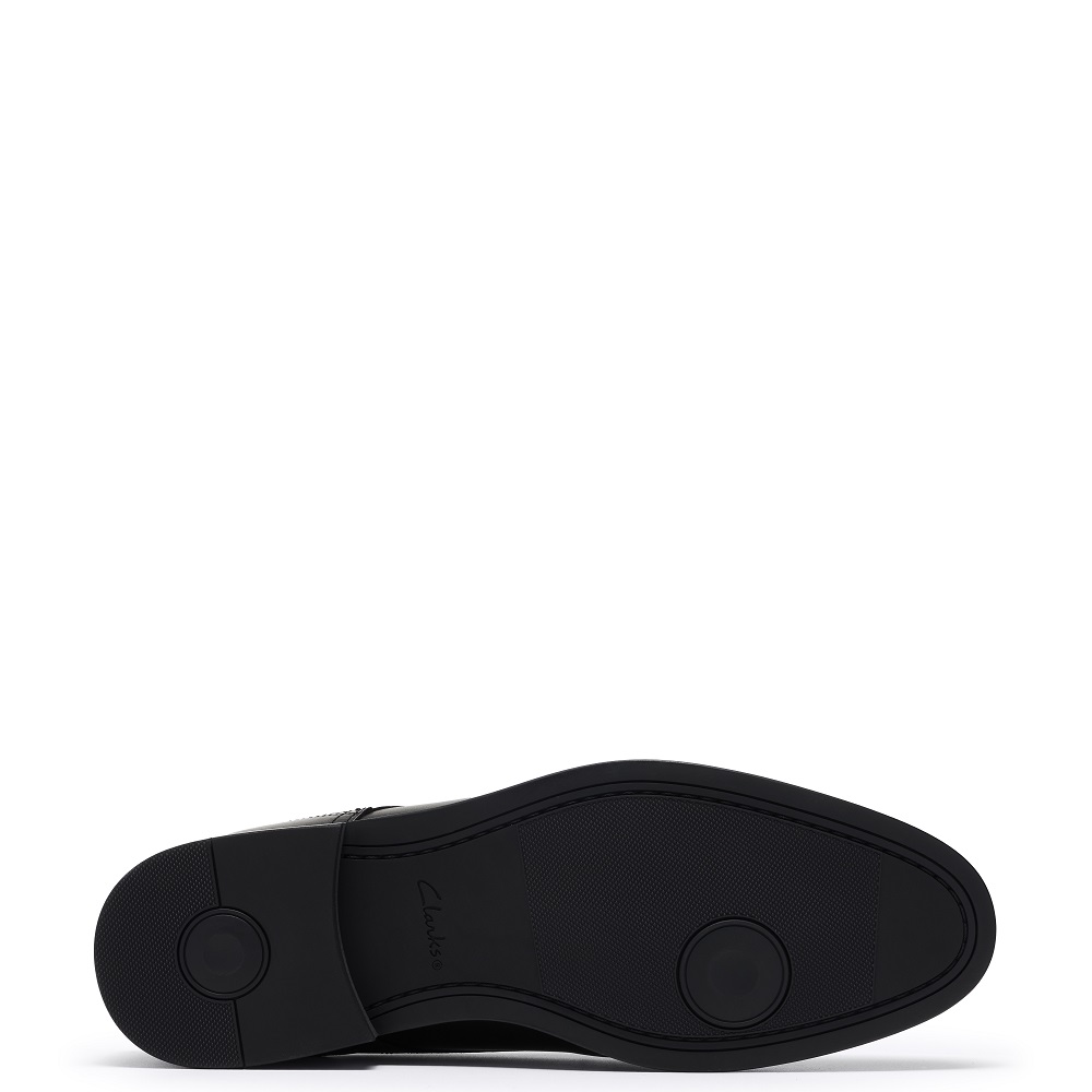CLARKS</br>Clarks BOWBURN LACE Ανδρικά Δετά Παπούτσια Μαύρο Δέρμα CLARKS</br>Clarks BOWBURN LACE Ανδρικά Δετά Παπούτσια Μαύρο Δέρμα