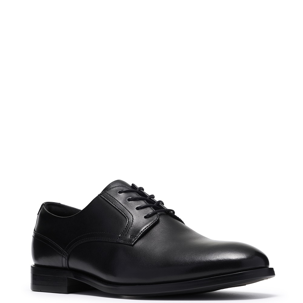 CLARKS</br>Clarks BOWBURN LACE Ανδρικά Δετά Παπούτσια Μαύρο Δέρμα CLARKS</br>Clarks BOWBURN LACE Ανδρικά Δετά Παπούτσια Μαύρο Δέρμα