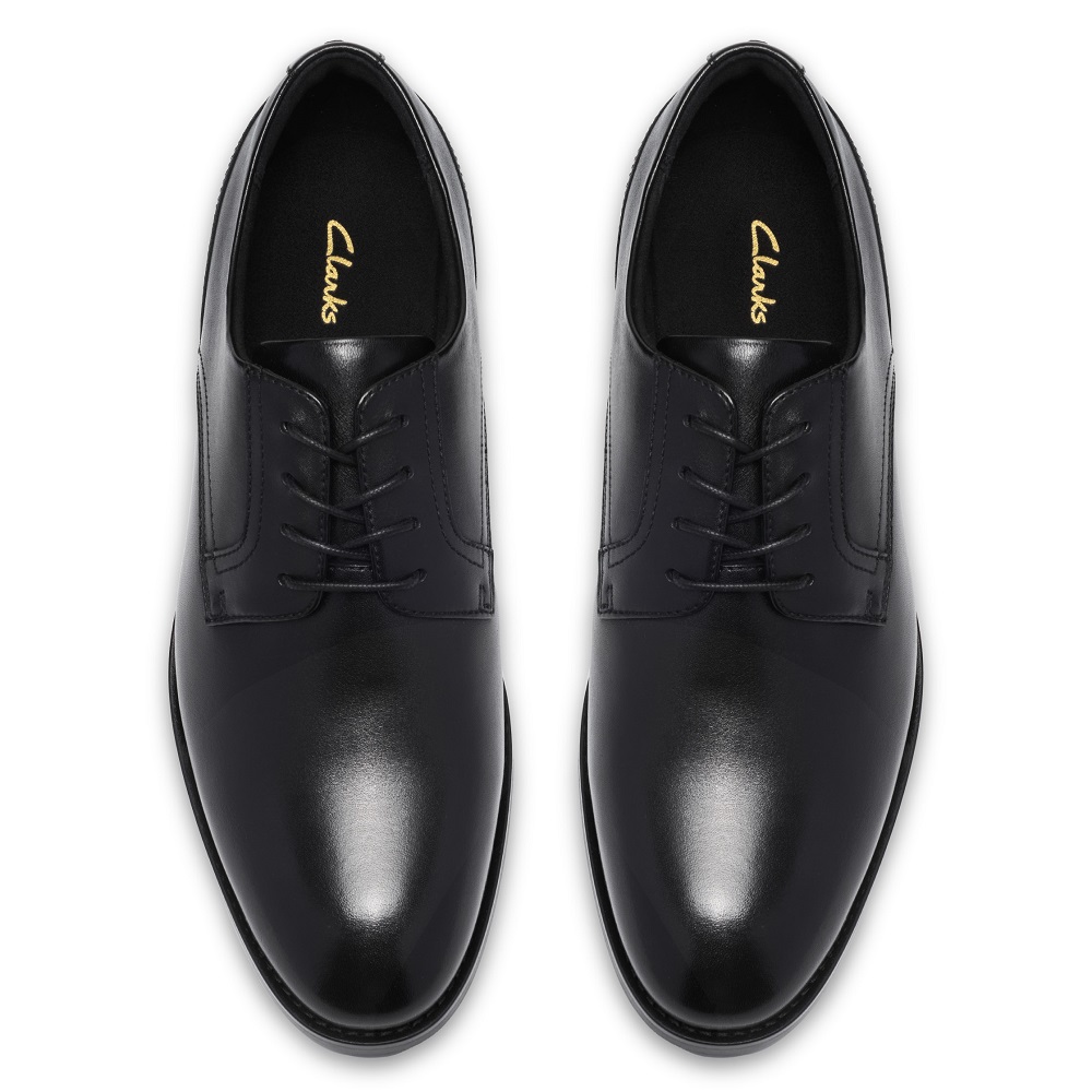 CLARKS</br>Clarks BOWBURN LACE Ανδρικά Δετά Παπούτσια Μαύρο Δέρμα CLARKS</br>Clarks BOWBURN LACE Ανδρικά Δετά Παπούτσια Μαύρο Δέρμα