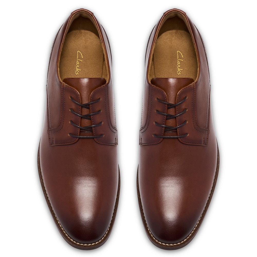 CLARKS</br>Clarks BOWBURN LACE Ανδρικά Δετά Παπούτσια Ταμπά Δέρμα CLARKS</br>Clarks BOWBURN LACE Ανδρικά Δετά Παπούτσια Ταμπά Δέρμα