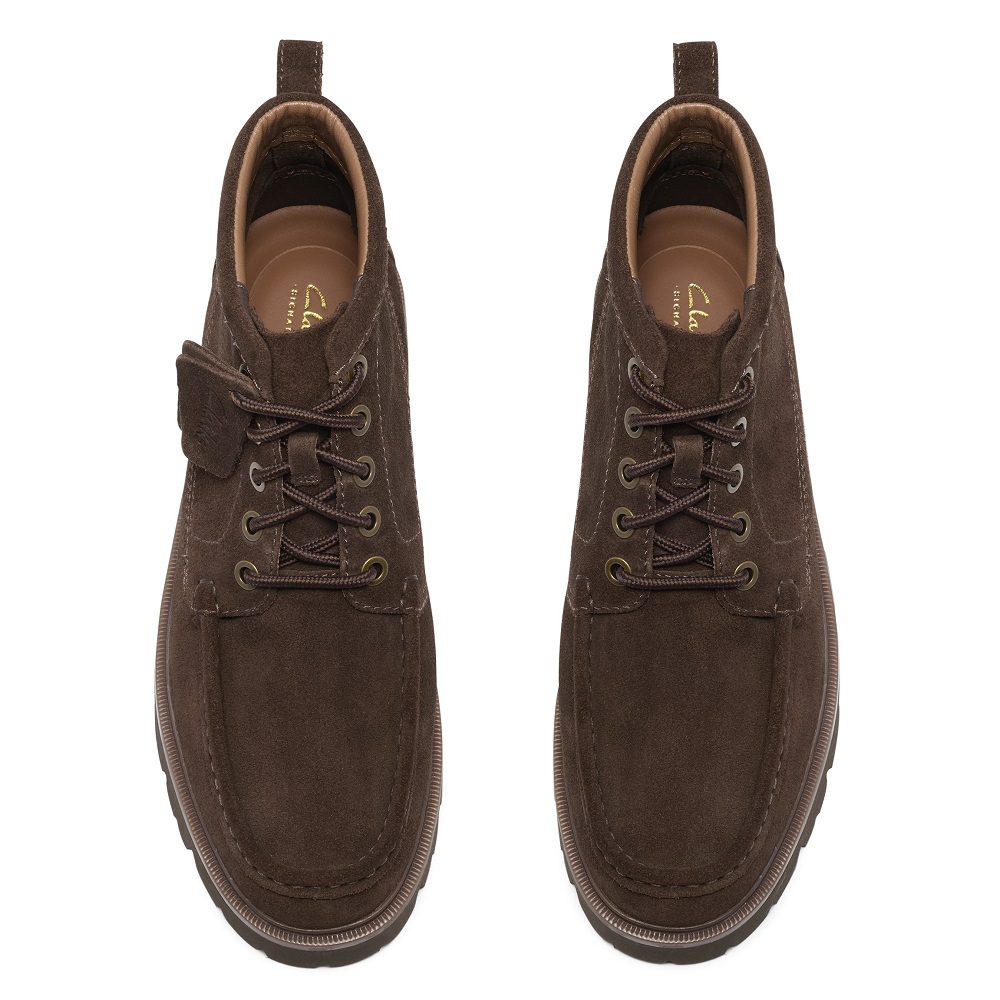 CLARKS</br>Clarks CLEYHILL HI Ανδρικά Μποτάκια Καφέ Suede CLARKS</br>Clarks CLEYHILL HI Ανδρικά Μποτάκια Καφέ Suede