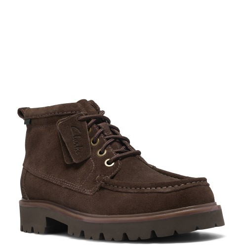 Clarks CLEYHILL HI Ανδρικά Μποτάκια Καφέ Suede Clarks CLEYHILL HI Ανδρικά Μποτάκια Καφέ Suede