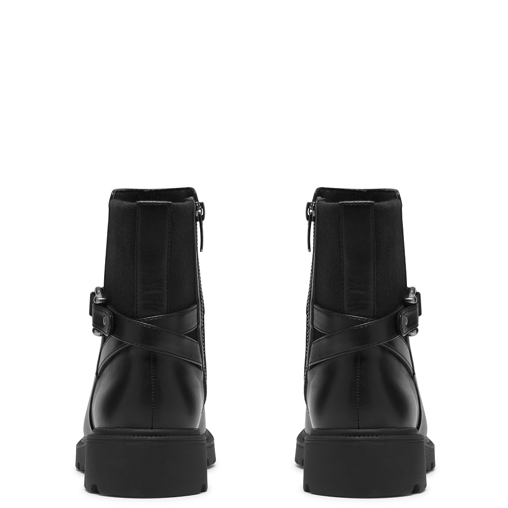 CLARKS</br>Clarks CODE L BAY Γυναικεία Μποτάκια Μαύρο Δέρμα CLARKS</br>Clarks CODE L BAY Γυναικεία Μποτάκια Μαύρο Δέρμα