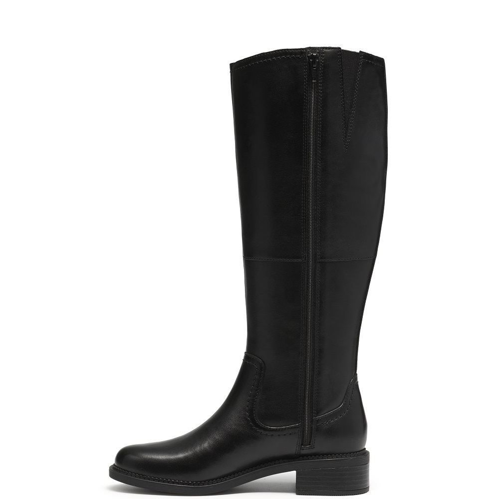 CLARKS</br>Clarks MAYE RIDE Γυναικείες Μπότες Μαύρο Δέρμα CLARKS</br>Clarks MAYE RIDE Γυναικείες Μπότες Μαύρο Δέρμα