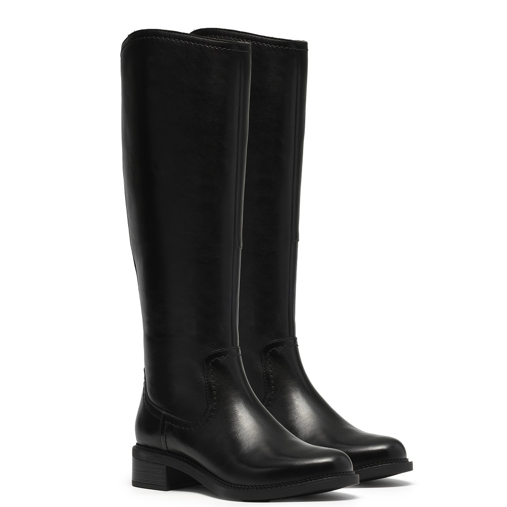 CLARKS</br>Clarks MAYE RIDE Γυναικείες Μπότες Μαύρο Δέρμα CLARKS</br>Clarks MAYE RIDE Γυναικείες Μπότες Μαύρο Δέρμα