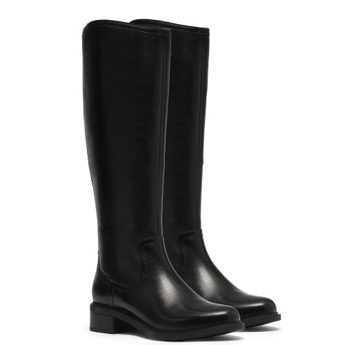 Clarks MAYE RIDE Γυναικείες Μπότες Μαύρο Δέρμα Clarks MAYE RIDE Γυναικείες Μπότες Μαύρο Δέρμα
