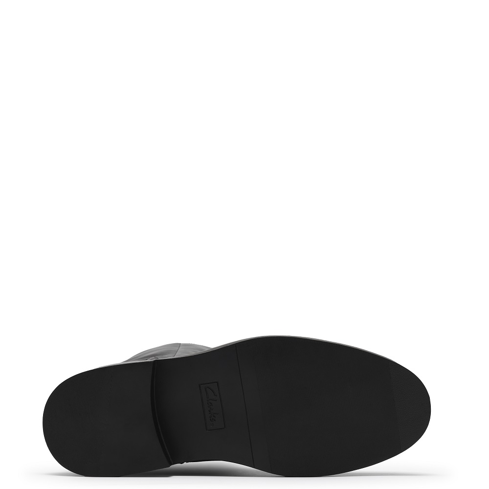 CLARKS</br>Clarks PREVIA BIT Γυναικείες Μπότες Μαύρο Δέρμα