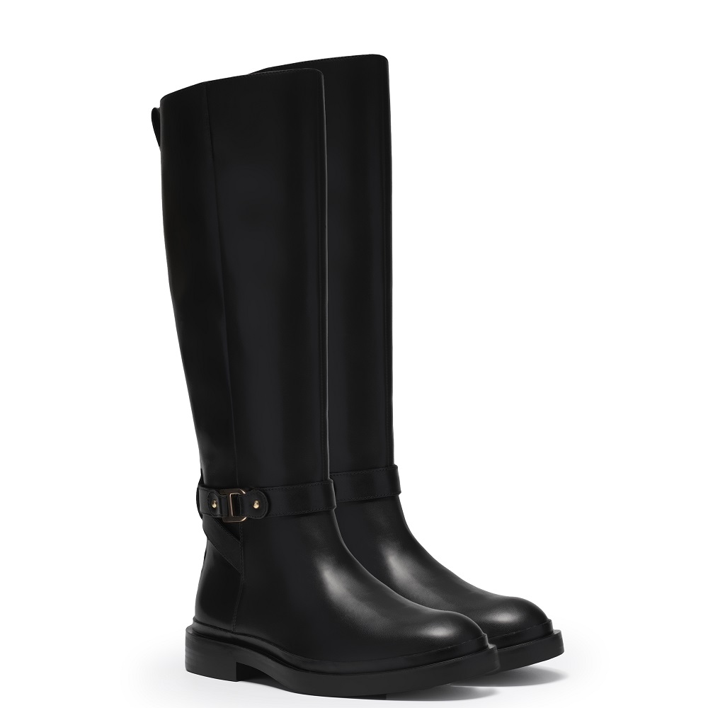 CLARKS</br>Clarks PREVIA BIT Γυναικείες Μπότες Μαύρο Δέρμα