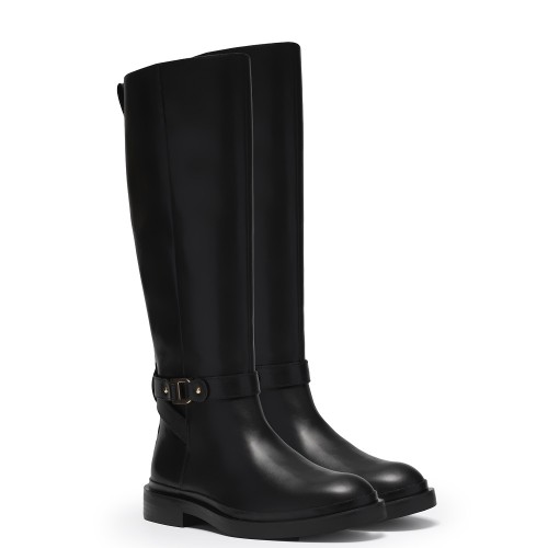 Clarks PREVIA BIT Γυναικείες Μπότες Μαύρο Δέρμα Clarks PREVIA BIT Γυναικείες Μπότες Μαύρο Δέρμα