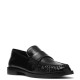 CLARKS</br>Clarks STRAVEN2 STEP Γυναικεία Μοκασίνια Μαύρο Δέρμα Λουστρίνι