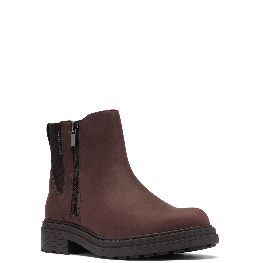 CLARKS</br>Clarks ORINOCO3 ZIP WP Γυναικεία Μποτάκια Καφέ Δέρμα Waterproof CLARKS</br>Clarks ORINOCO3 ZIP WP Γυναικεία Μποτάκια Καφέ Δέρμα Waterproof