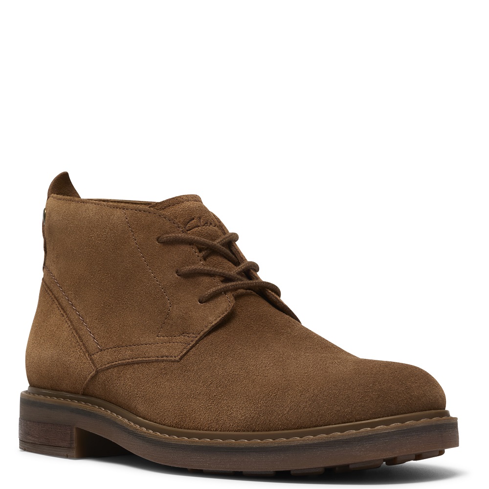 CLARKS</br>Clarks NEWFORD MID Ανδρικά Μποτάκια Πούρο Suede CLARKS</br>Clarks NEWFORD MID Ανδρικά Μποτάκια Πούρο Suede